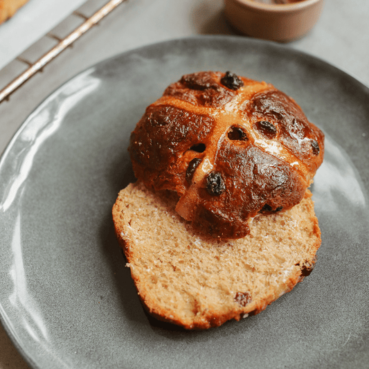 Sticky Chai Hot Cross Buns (GF & DF)