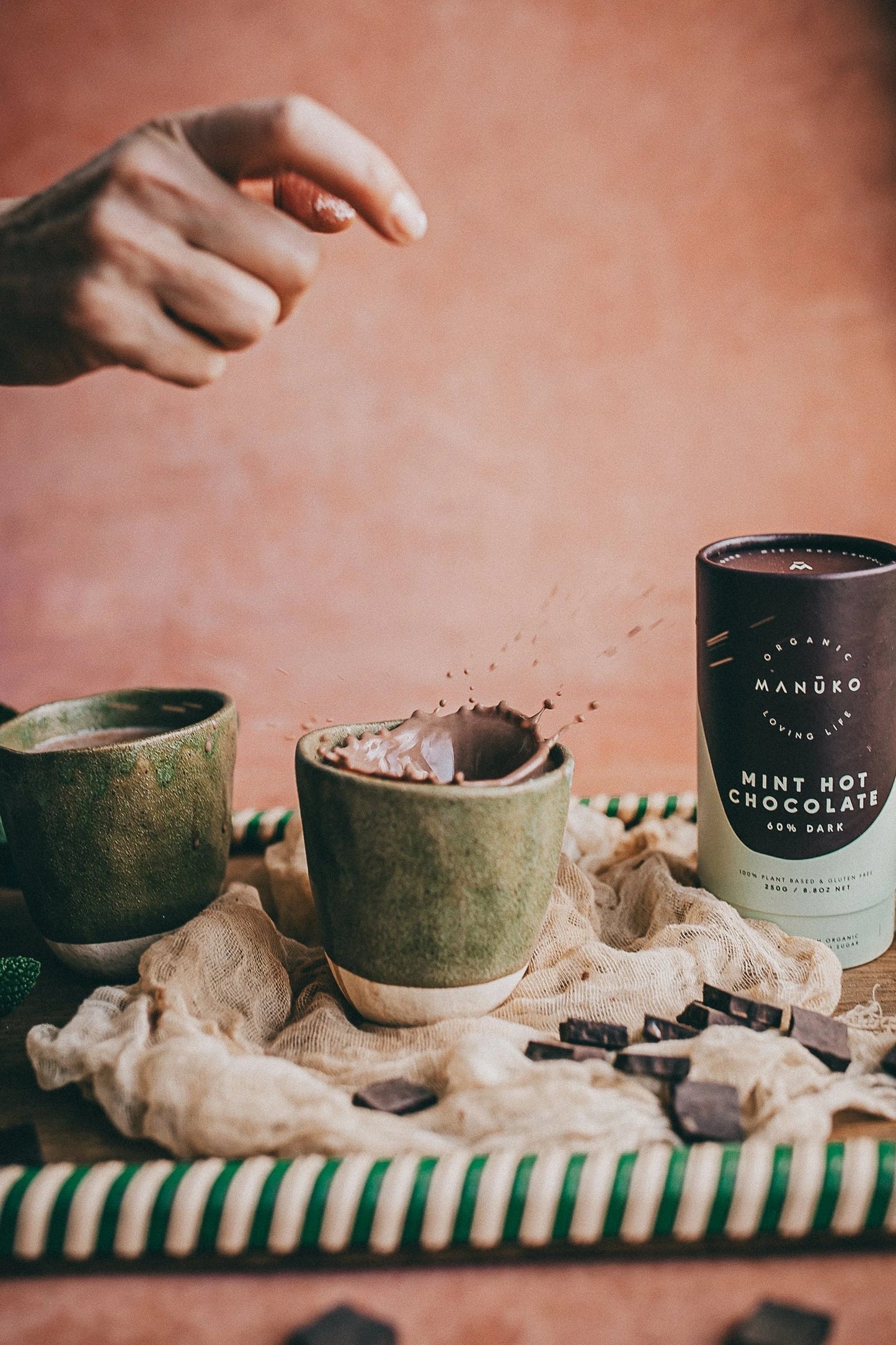Mint Hot Chocolate Dark 60% 250g